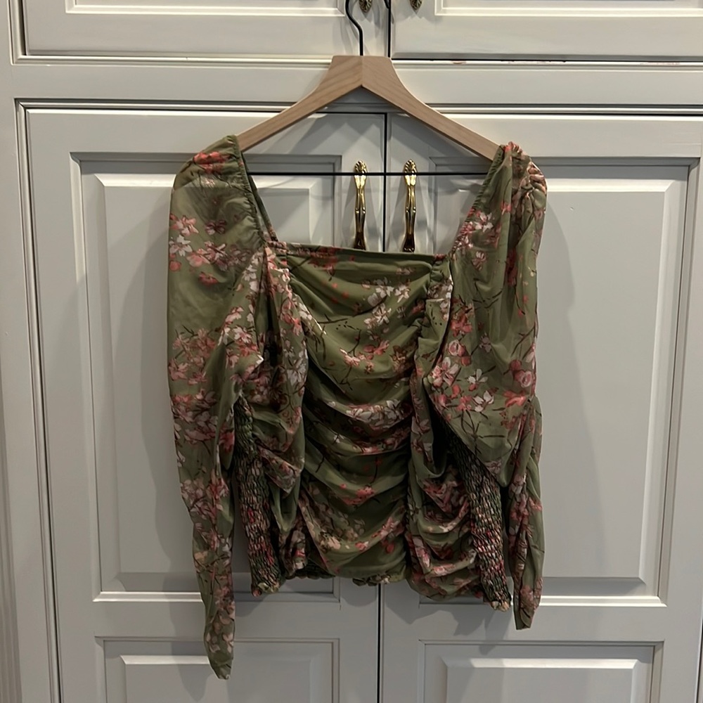 Anthropologie Floral Top